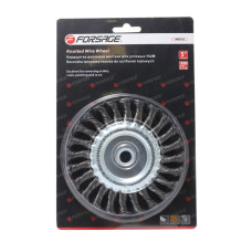 Кордщетка дисковая стальная витая для УШМ 150мм, в блистере F-BWF106