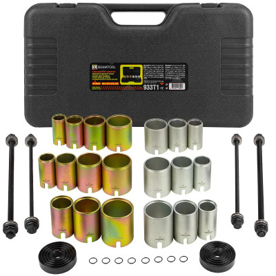 Набор инструментов для замены сайлентблоков, втулок и подшипников 26пр. Sigmatool-933T1