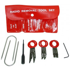 Набор приспособлений для демонтажа магнитол 10 предметов