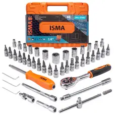 Набор инструмента 46пр. 1/4   ISMA-2462-5 EURO