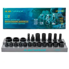Набор головок ударных 22пр.1/2  ,в кейсе IF-50221MPB