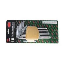 Набор ключей TORX Г-образных длинных с отверстием15пр.в пластиковом держателе RF-5151LT