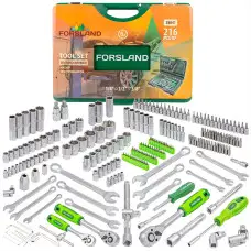 Набор инструментов 216пр. 1/4  3/8  1/2   Forsland-38841