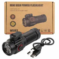 Фонарь ручной аккумуляторный с магнитом и мини-резаком  WMC-TH3156