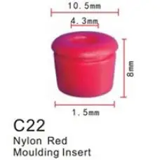Клипса для крепления внутренней обшивки а/м Мерседес пластиковая  C0022(Mersedes)