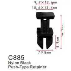 Клипса для крепления внутренней обшивки а/м Мерседес пластиковая  C0885(Mersedes)