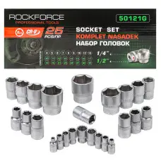 Головки 1/4  , 1/2  , набор 25пр.  RF-50121G
