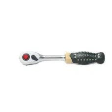 Трещотка реверсивная с противоскользящей пластиковой ручкой 1/4   RF-80222