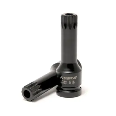 Головка-бита SPLINE глубокая ударная1/2  , M14 с отверстием F-24807814T