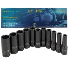 Набор головок ударных глубоких 11пр.1/2  ,в кейсе IF-4117-5MPB