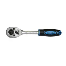 Трещотка реверсивная с резиновой ручкой 1/4   KT-80224